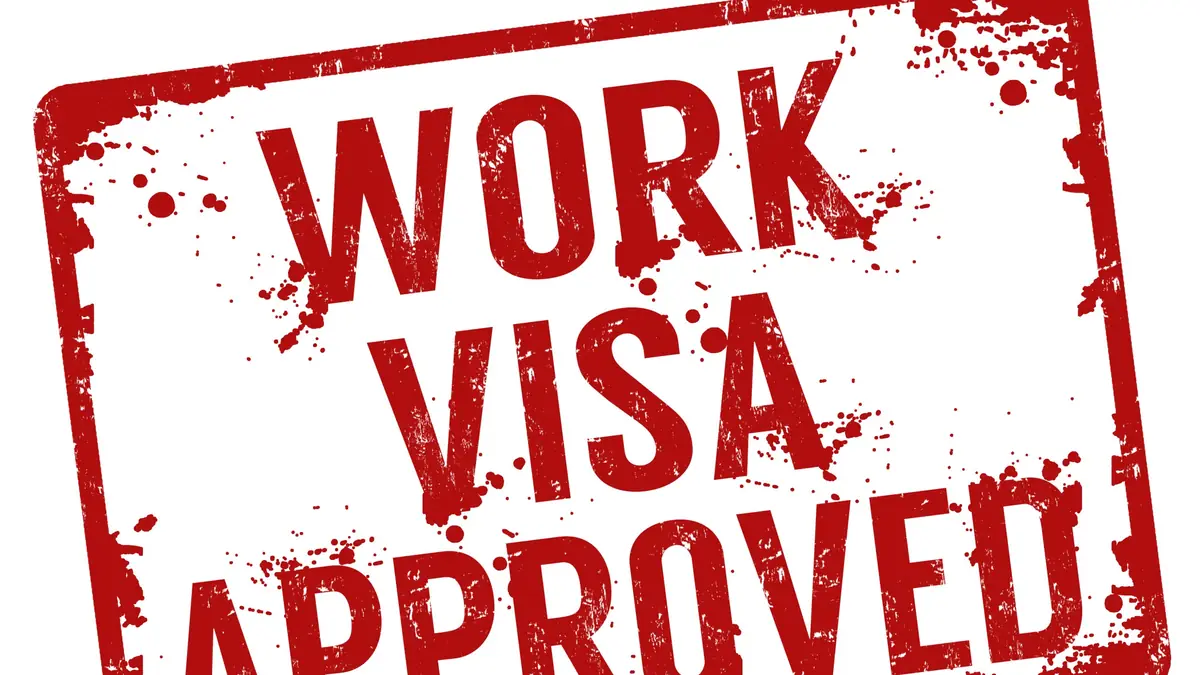 Work Visa Approved damgası